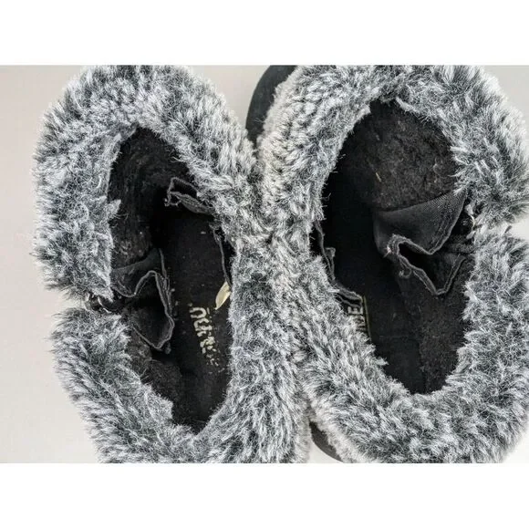 Khombu Jessica Women's Faux Fur Lined Suede Ankle Boots in Black Size 98 - Picture 5 of 8